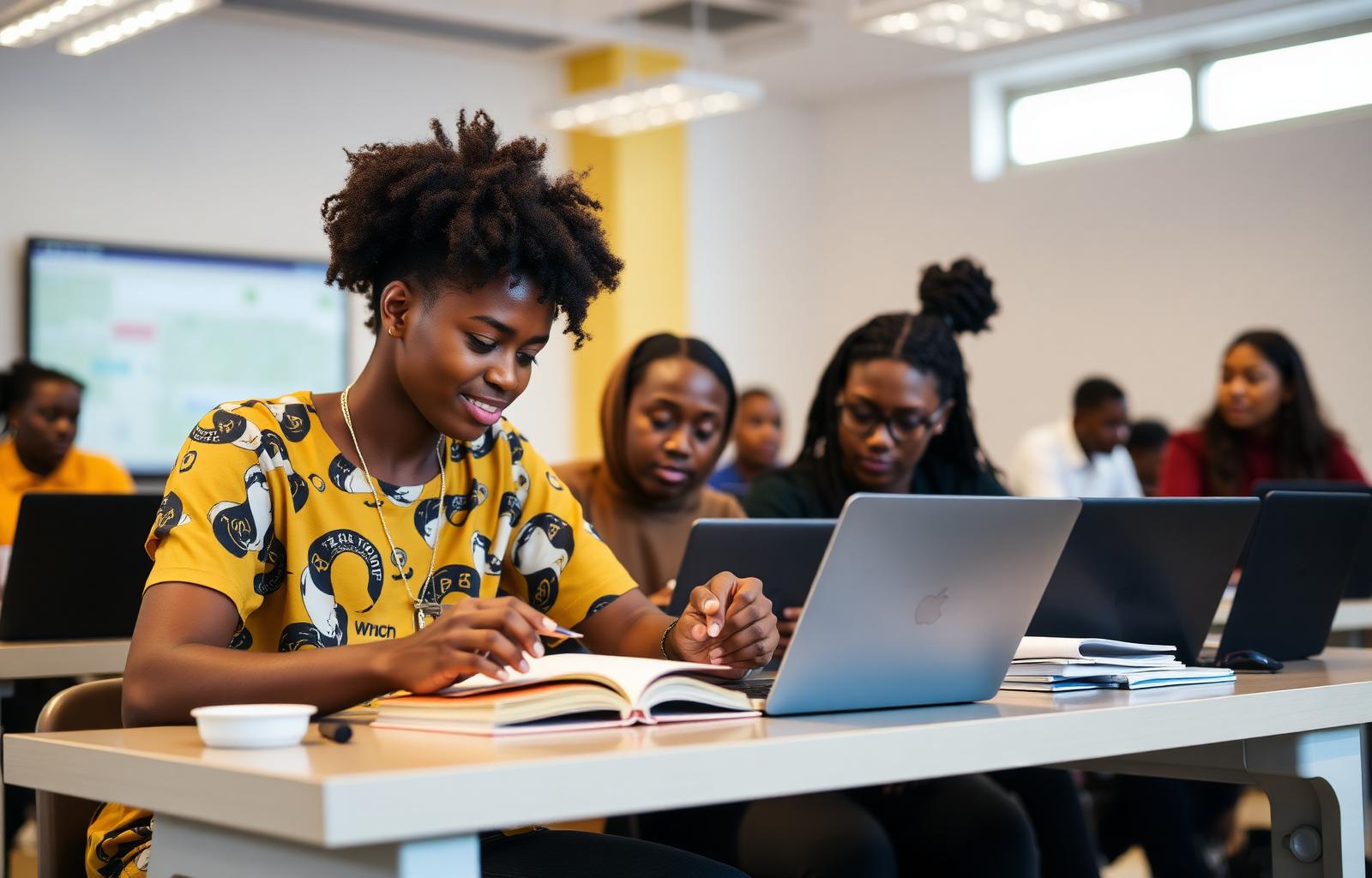 Students learning at Rhitnel